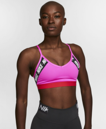 NIKE INDY LIGHT SUPPORT LOGO SPORTS BRA Viva La Fit VE