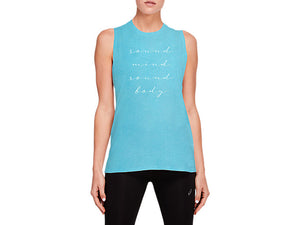 Asics SOUND SCRIPT TANK Women's Sleeveless Shirts