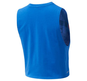 New Balance Women's Relentless Crop Novelty Tank - Blue