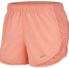 Nike Women's Tempo Shorts Cinched Sides - Peach Color