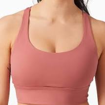 Lululemon Energy Bra Long Line Medium Support - Cherry Tint