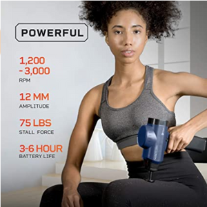 Lifepro Sonic Pro Percussion Massage Gun | Percussive Therapy Device for Pain Relief | 75 Lbs Stall Force, 8 Massage Gun Attachments