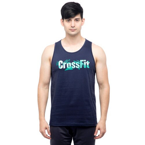 MENS REEBOK TANK TOPS TIE LOGO TANK TOP HERITAGE NAVY
