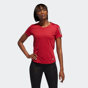 adidas Women's own the Run Tee - Active Maroon