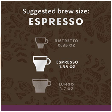Starbucks by Nespresso, Espresso Dark Roast (10-count single serve capsules, compatible with Nespresso Original Line System)