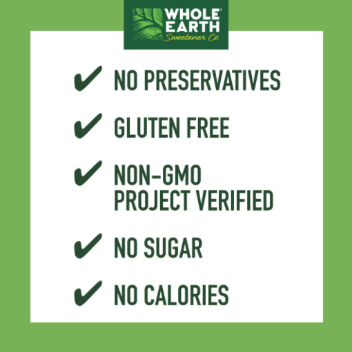 WHOLE EARTH Stevia Leaf and Monk Fruit Natural Sweetener (100 pack)