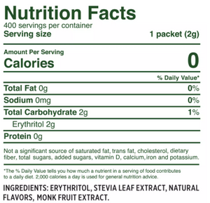 WHOLE EARTH Stevia Leaf and Monk Fruit Natural Sweetener (100 pack)