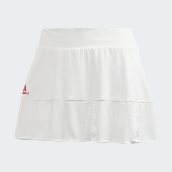 adidas Women Tennis TENNIS MATCH SKIRT ENGINEERED White / Scarlet