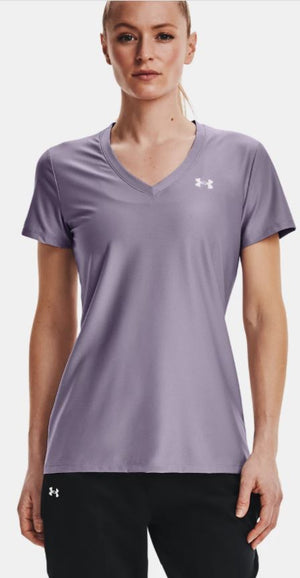 Under Armour Women's UA Velocity Shine V-Neck Short Sleeve