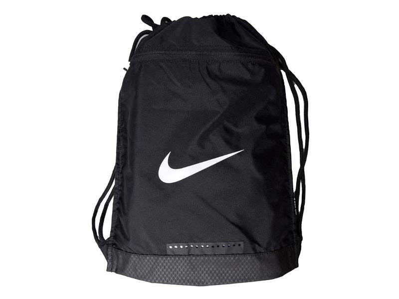 Nike Gym Draw String Bag Black With White Nike Swoosh