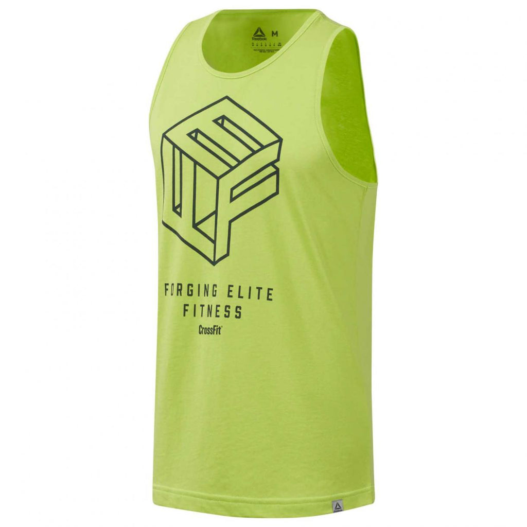 MENS REEBOK TANK TOPS | CROSSFIT FEF BOX TANK TOP NEON LIME