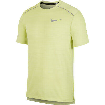 Nike Men's DRI-FIT Breathe Reflective Running Shirt - Green