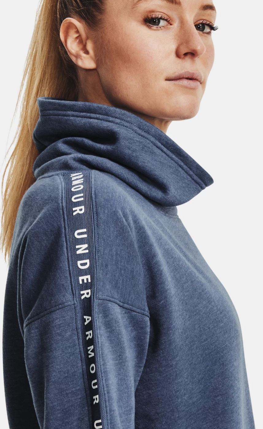 Under Armour Women s UA Taped Fleece Funnel Neck Viva La Fit VE